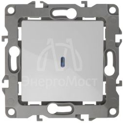 Механизм выключателя 1-кл. СП Эра12 10А IP20 12-1102-01 250В 10AX с подсветкой бел. Эра Б0014633