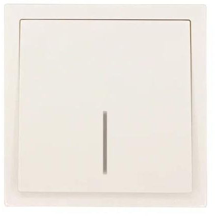 Выключатель 1-кл. с индик. СП ZIMA IP20 10А безвинт. зажим слон. кость LEZARD 704-9088-111QC