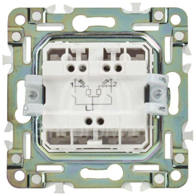Выключатель 2-кл. SKANDY 10А SK-V09Bl с индикацией черн. IEK SK-V20-1-10-K02