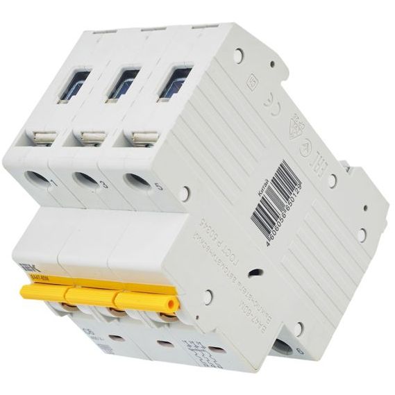 Выключатель автоматический модульный 3п C 6А 6кА ВА47-60M IEK MVA31-3-006-C