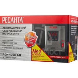 Стабилизатор напряжения АСН-1000/1-Ц 1ф 1кВт IP20 релейный Ресанта 63/6/2