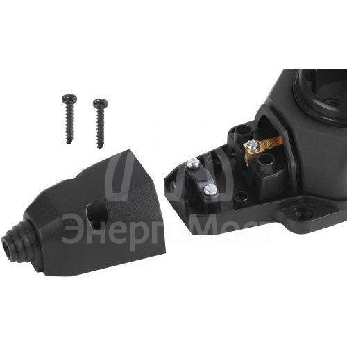 Колодка каучуковая 4-м с заземл. 16А IP44 черн. ЭРА Б0044546