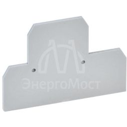 Заглушка для КВИ-4-2L двухуровневой 4кв.мм сер. IEK YZN30D-ZGL-004D-K03