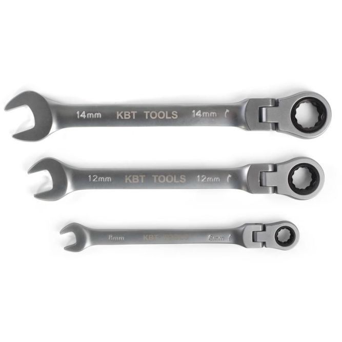 Ключ гаечный трещоточный с шарниром 14 мм КВТ 79196