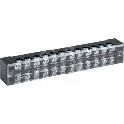 Терминал клеммный TB-2512 до 2.5кв.мм 25А 12 клеммных пар EKF tb-2512