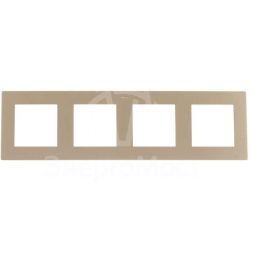 Рамка 4-м Simon24 шампань 2400640-034