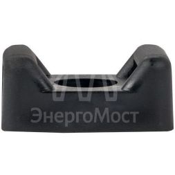 Площадка под хомуты (22х16) с монтажным отверстием М4 черн. (уп.100шт) PROxima EKF pmo-22-16-b