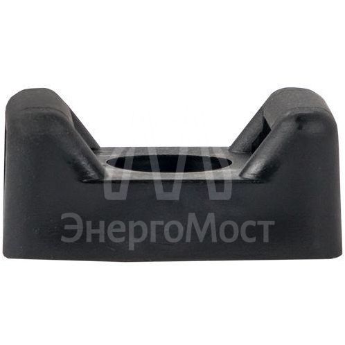 Площадка под хомуты (22х16) с монтажным отверстием М4 черн. (уп.100шт) PROxima EKF pmo-22-16-b