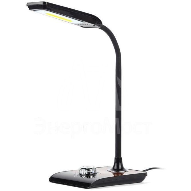 Светильник NLED-473-10W-BK настол. черн. с деревом ЭРА Б0033305