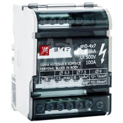 Шина нулевая в корпусе 4х7 EKF sn0-4x7