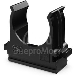 Держатель для труб (клипса) d20мм полистирол черн. Промрукав PR.02720ч