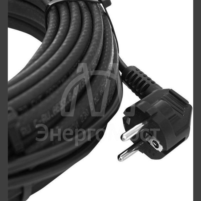 Кабель нагревательный саморег. 17Вт/м для обогрева трубопроводов StopFrost 2м EKF SF-17-2