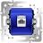 Розетка компьютерная S70 RJ45 кат.6 механизм Voltum VLS0601M