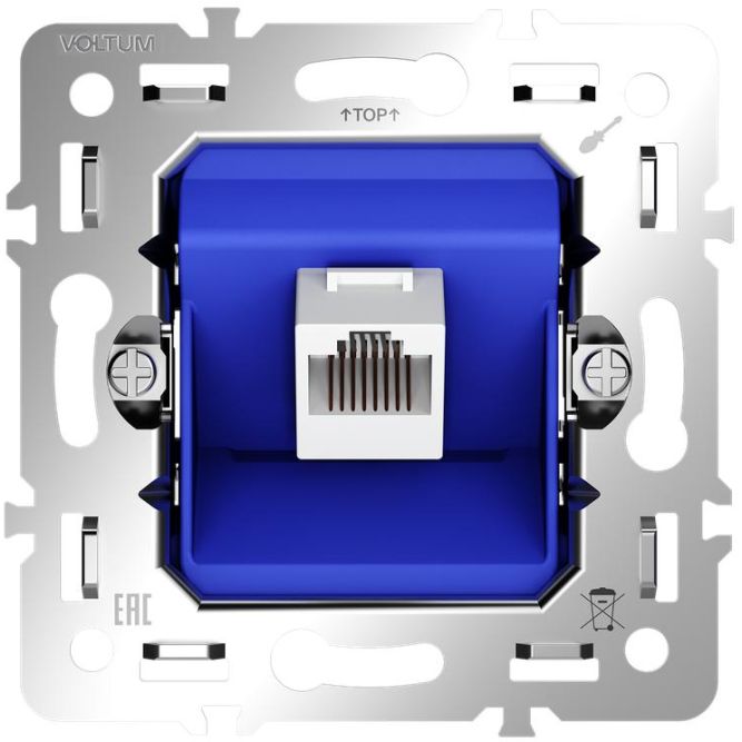Розетка компьютерная S70 RJ45 кат.6 механизм Voltum VLS0601M