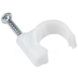 Скоба крепежная круглая 8мм (уп.50шт) EKF plcn-sr-8