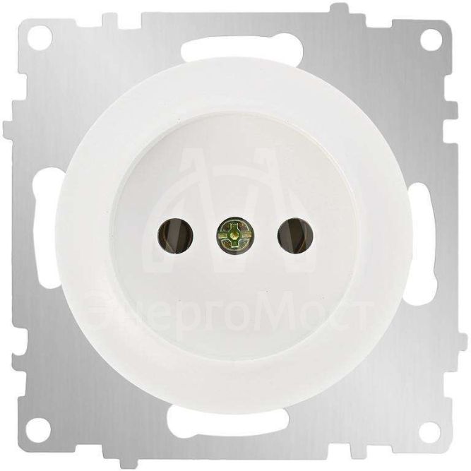 Механизм розетки 1-м СП Florence без заземл. бел. 1E10301300 OneKeyElectro 2172766