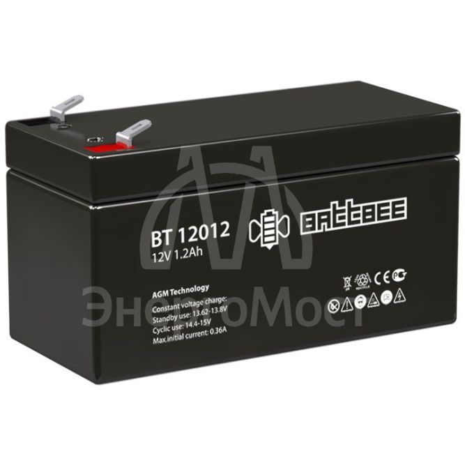 Аккумулятор ОПС 12В 1.2А.ч Battbee Delta BT 12012