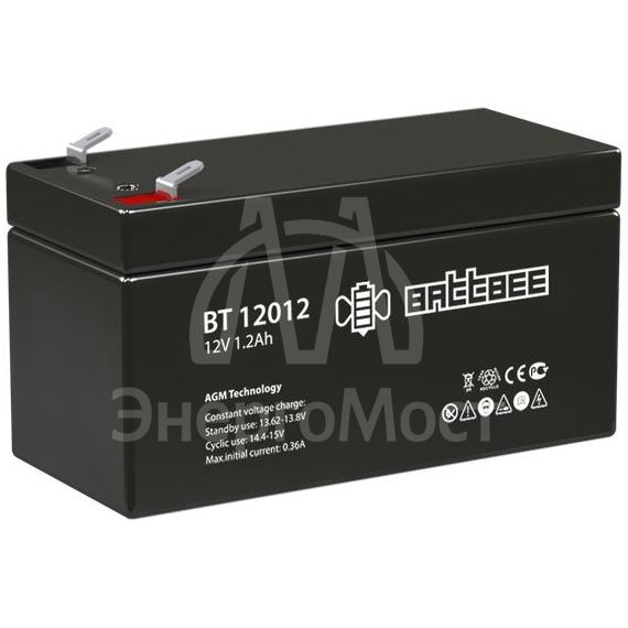 Аккумулятор ОПС 12В 1.2А.ч Battbee Delta BT 12012