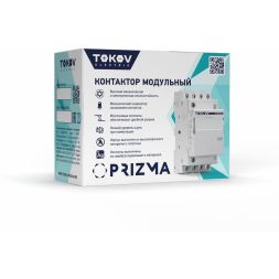 Контактор модульный 54мм 40А 230В АС 4НО PRIZMA TOKOV ELECTRIC TKE-PZ-MC-3-40-230-40