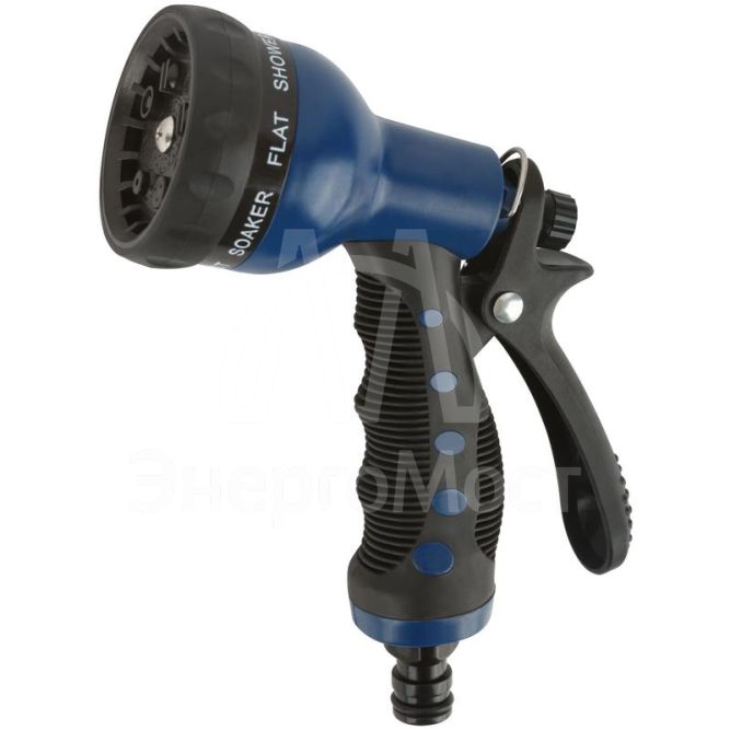 Пистолет для полива 8 режимов 200мм син. FIT 77307