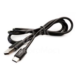 Кабель USB ELX-CDC02-C02 USB-Type C 3А 1.2м зарядка+передача данных коробка черн. ERGOLUX 15094