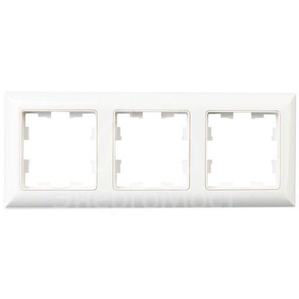 Рамка 3-м BRITE РУ-3-Бр бел./бел. IEK BR-M32-12-K01