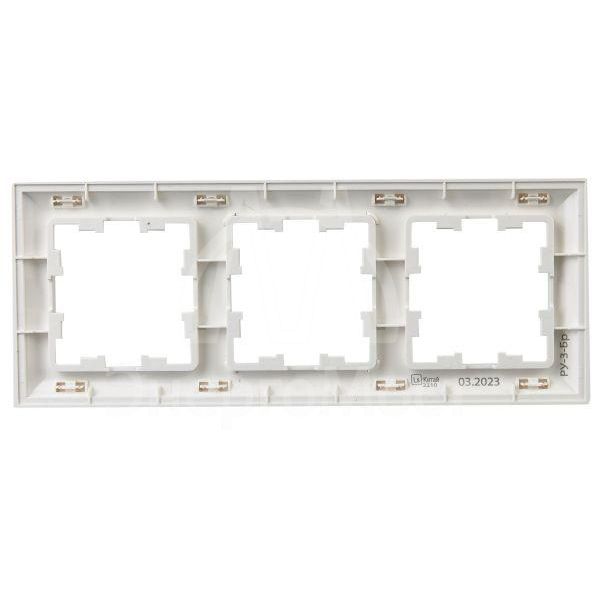 Рамка 3-м BRITE РУ-3-Бр бел./бел. IEK BR-M32-12-K01