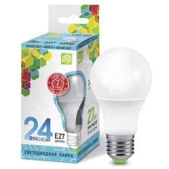Лампа светодиодная LED-A65-standard 24Вт грушевидная 230В E27 4000К 2160лм ASD 4690612014272