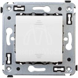 Выключатель 1-кл. 2мод. СП Avanti &amp;quot;Белое облако&amp;quot; 16А IP20 бел. DKC 4400103