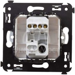 Выключатель 1-кл. 2мод. СП Avanti &amp;quot;Белое облако&amp;quot; 16А IP20 бел. DKC 4400103