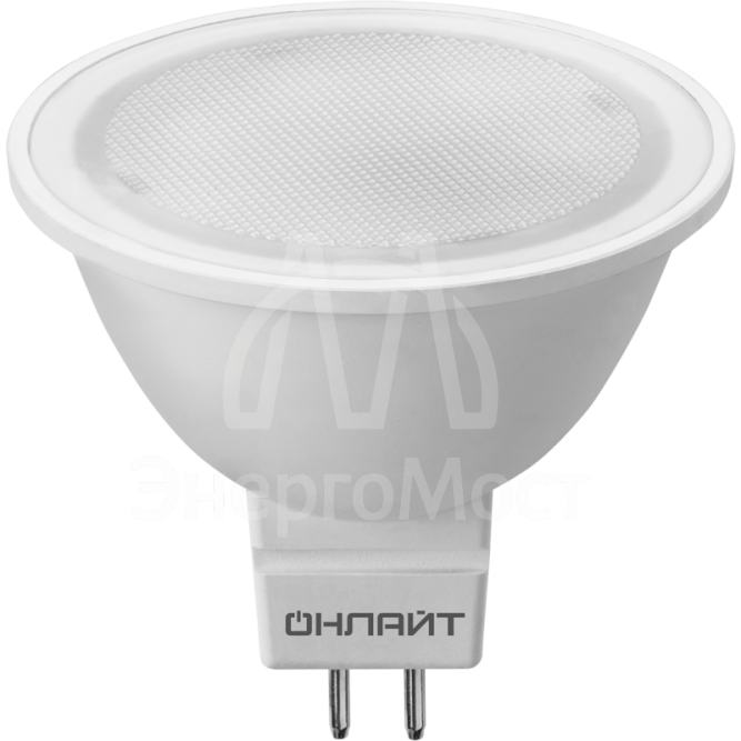 Лампа светодиодная 71 637 OLL-MR16-5-230-3K-GU5.3 5Вт 3000К тепл. бел. GU5.3 350лм 176-264В ОНЛАЙТ 71637