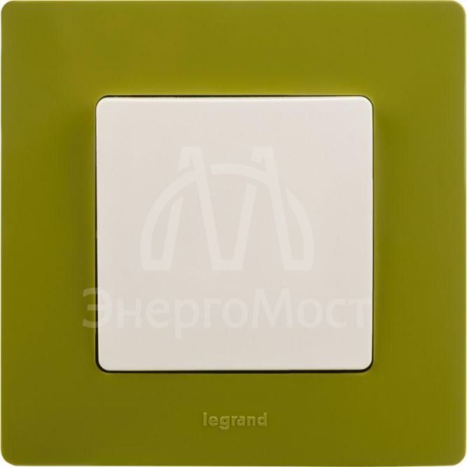 Механизм выключателя 1-кл. СП Etika 10А IP20 250В 10AX безвинт. зажимы бел. Leg 672201