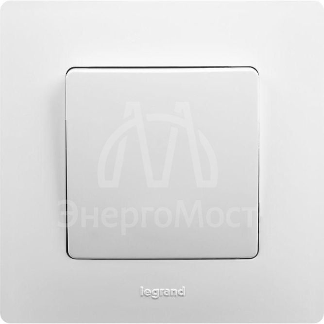 Механизм выключателя 1-кл. СП Etika 10А IP20 250В 10AX безвинт. зажимы бел. Leg 672201