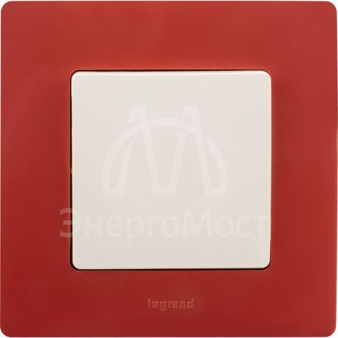 Механизм выключателя 1-кл. СП Etika 10А IP20 250В 10AX безвинт. зажимы бел. Leg 672201