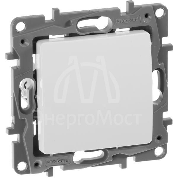 Механизм выключателя 1-кл. СП Etika 10А IP20 250В 10AX безвинт. зажимы бел. Leg 672201