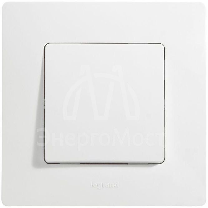 Механизм выключателя 1-кл. СП Etika 10А IP20 250В 10AX безвинт. зажимы бел. Leg 672201