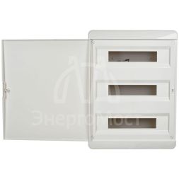Корпус пластиковый ЩРВ-П-54 IP41 бел. дверь TEKFOR IEK TF5-KP13-V-54-41-K01-K01