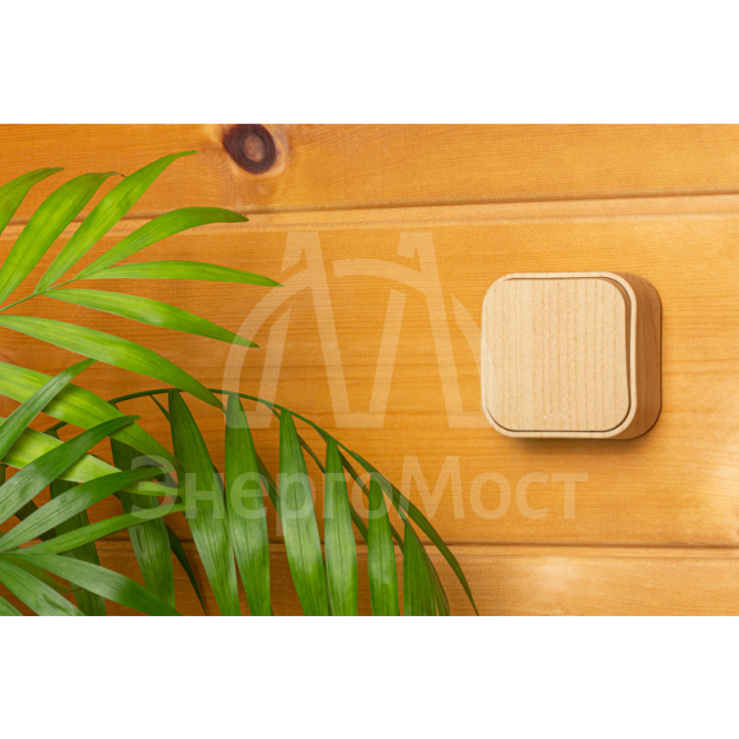 Выключатель 1-кл. ОП Quteo 10А IP20 10AX дерево Leg 782260