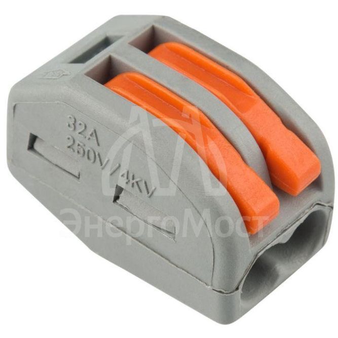 Клемма универсальная многоразовая 2-проводная 0.08-2.5(4)кв.мм (уп.50шт) Rexant 07-5252-4