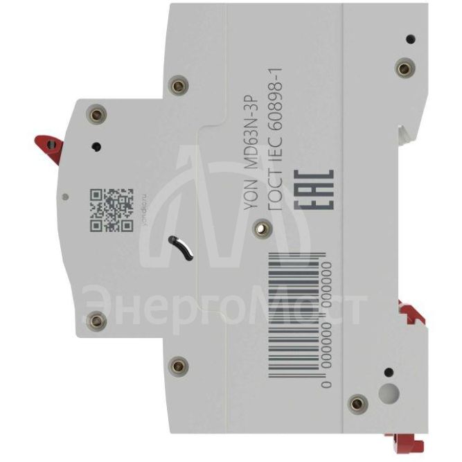 Выключатель автоматический модульный 3п C 50А 6кА MD63N YON MD63N-3PC50