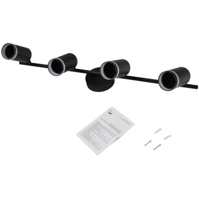 Светильник PCL-0104 4xGU10 IP20 230В BL настен./потолочн. декор. под лампу JazzWay 5066465