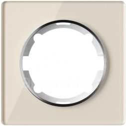 Рамка 1-м Garda стеклянная беж. 2E52101301 OneKeyElectro 2234929