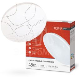Светильник светодиодный DECO 48Вт 230В 6500К 3120лм 350х55мм ГЛОРИЯ IN HOME 4690612038643