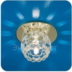 Светильник Ice 12 5 04 с огран. стеклом цветок зол. G4/G5.3 ИТАЛМАК IT8168