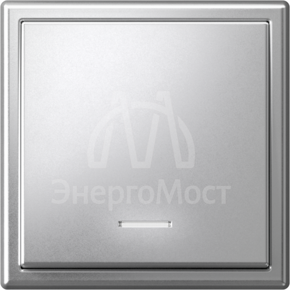 Выключатель 1-кл. ArtGallery (сх. 1а) 10AX с подсветкой механизм алюм. SE GAL000313