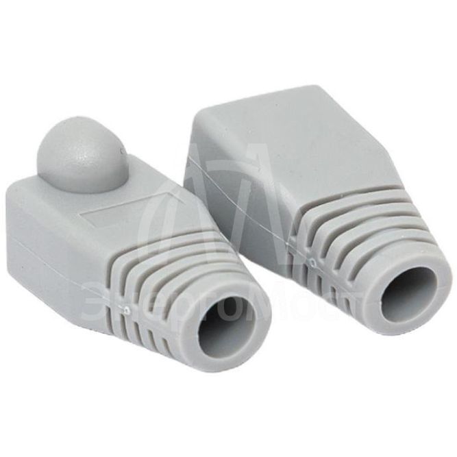 Колпачок изолирующий TERACOM для коннекторов RJ-45 PVC серый (уп.50шт) EKF TRC-BT-RJ45-PVC-50