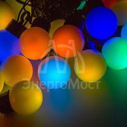 Гирлянда &amp;quot;LED ШАРИКИ&amp;quot; 10мх4.5см 40LED 5Вт 220В IP44 RGB NEON-NIGHT 303-579