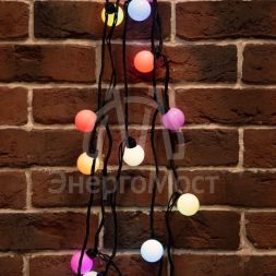 Гирлянда &amp;quot;LED ШАРИКИ&amp;quot; 10мх4.5см 40LED 5Вт 220В IP44 RGB NEON-NIGHT 303-579