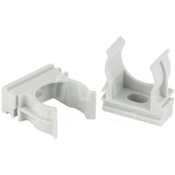 Держатель для труб (клипса) d16мм сер. Эра Б0020035