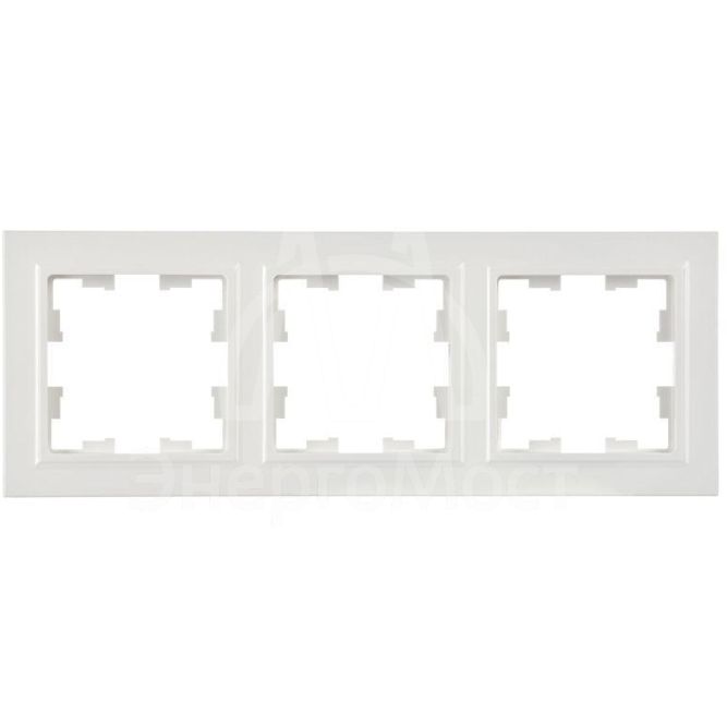 Рамка 3-м BRITE РУ-3-БрБ бел. IEK BR-M32-K01